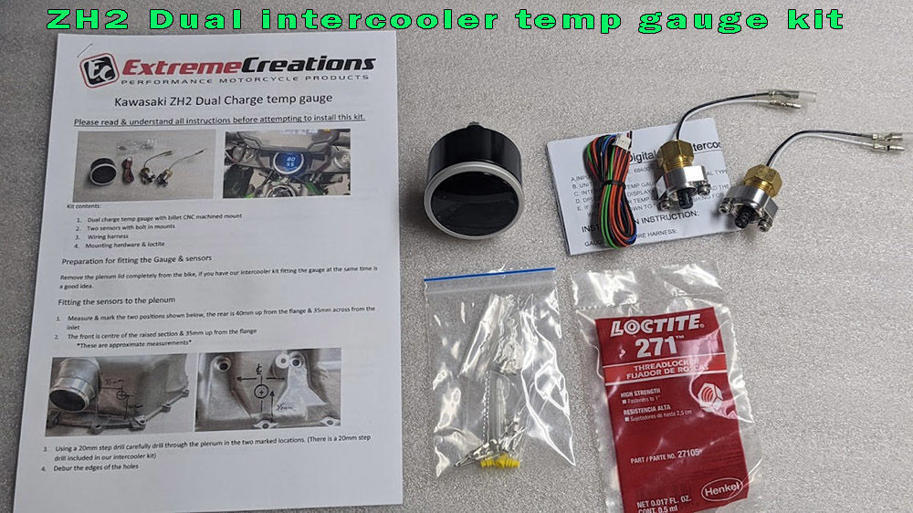 Kawasaki ZH2 Intercooler Kit. Performance Motorcycle Accessories, Ninja