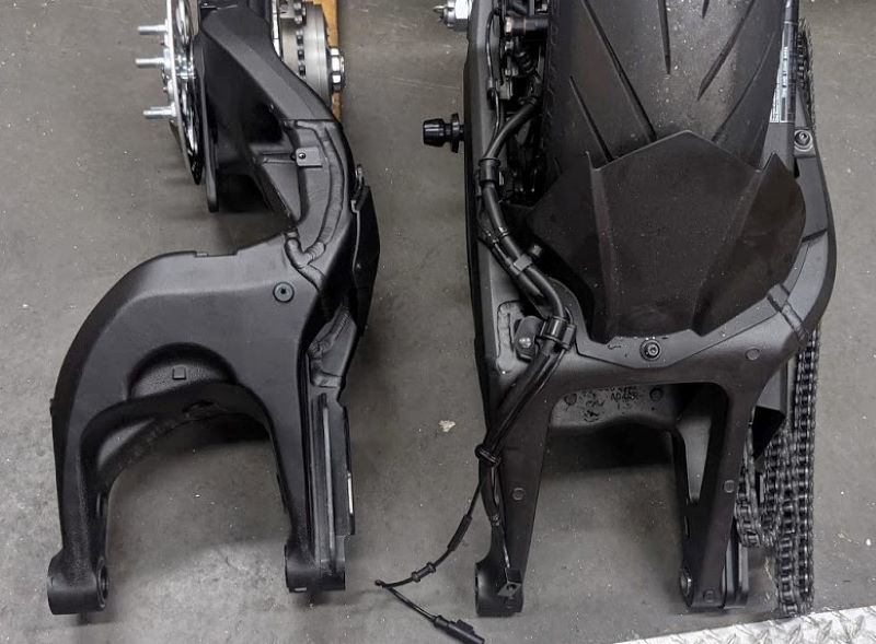 H2/ZH2 swingarm conversion parts. Performance Motorcycle Accessories